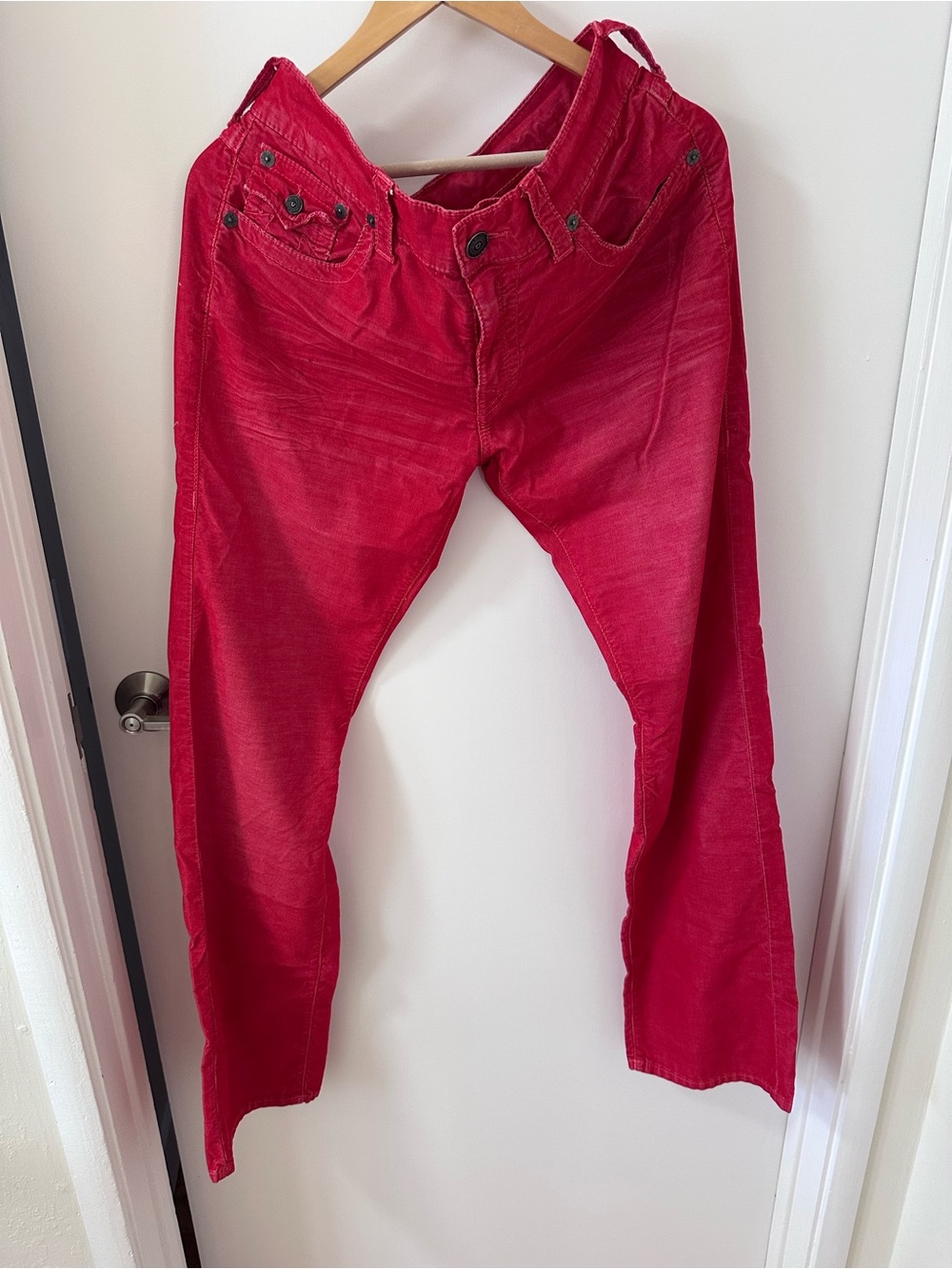 True Religion Red Men's Corduroy Pants